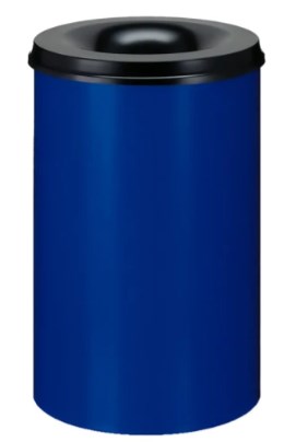 Vlamdovende papierbak 110 LTR Blauw/zwart